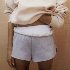 NWT Aritzia TNA Fleece Perfect Hi Rise Sweatshort